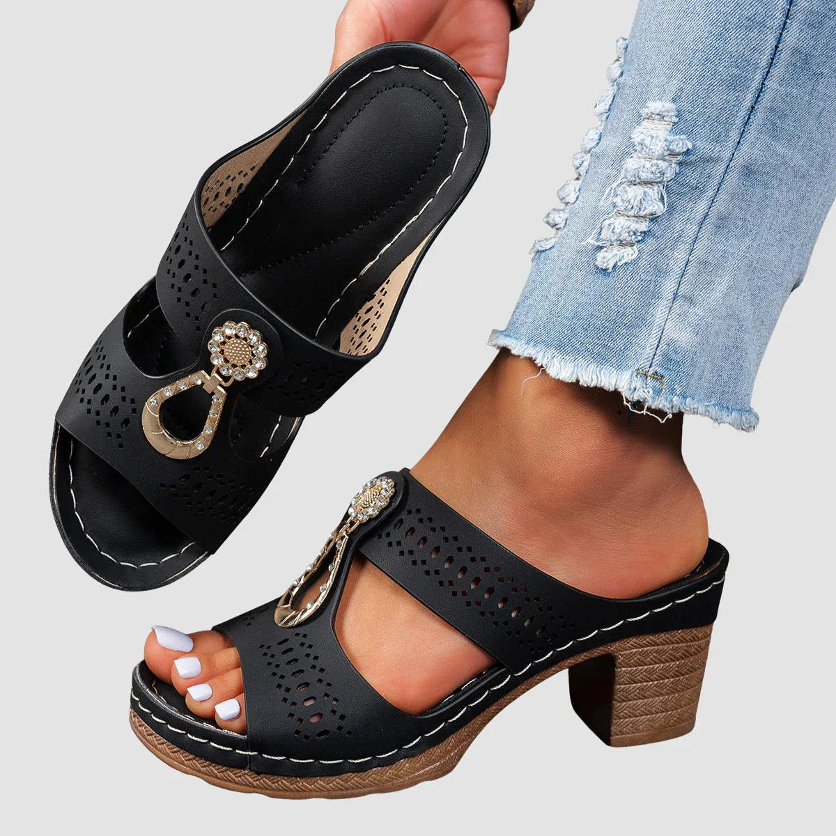 Zariah™ Orthopedic Heel Sandals