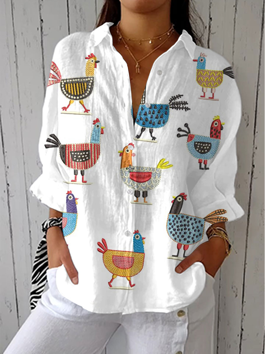 Iris Playful Hen Blouse