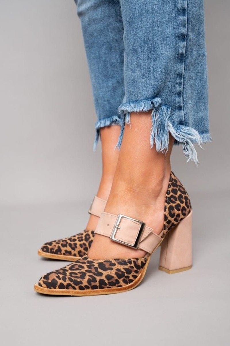 Jade Leopard Suede Heels