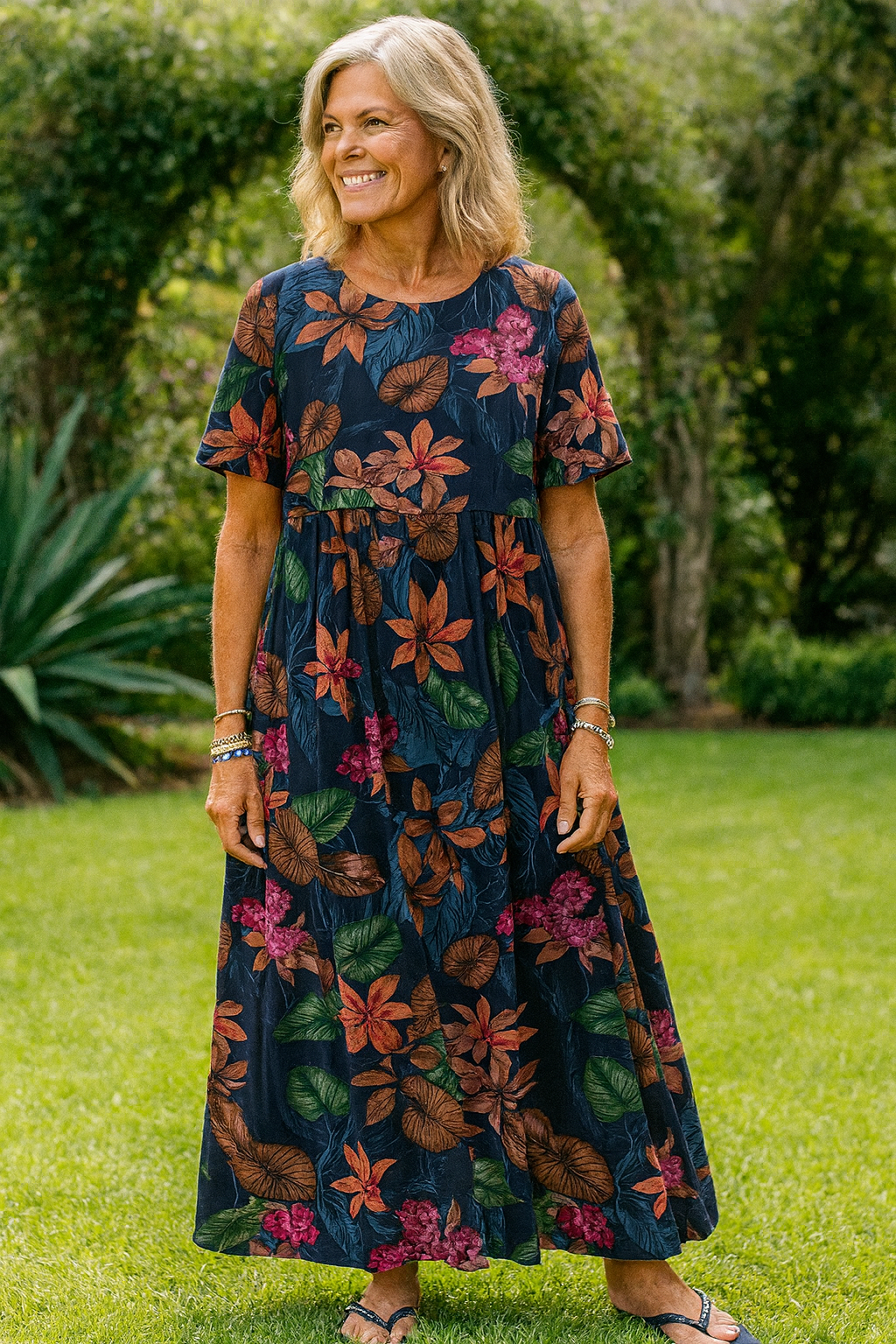 Malia Breezy Floral Maxi Dress