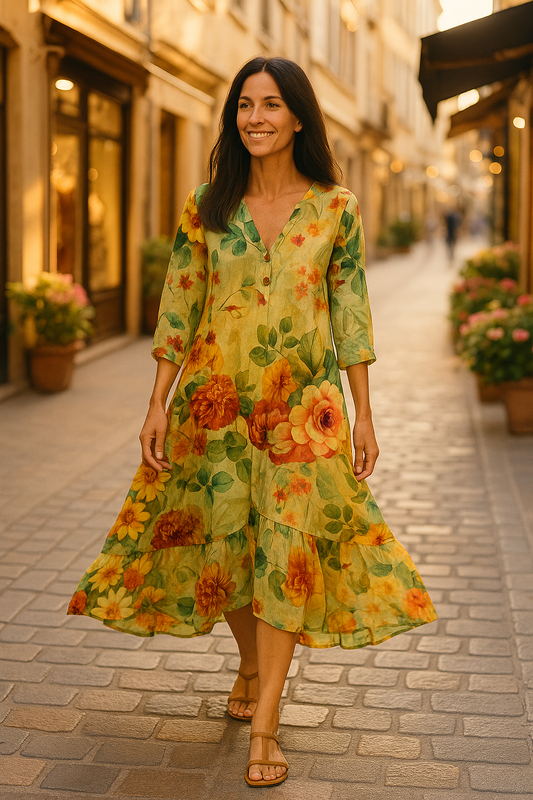 Viola Flowy Floral Dress