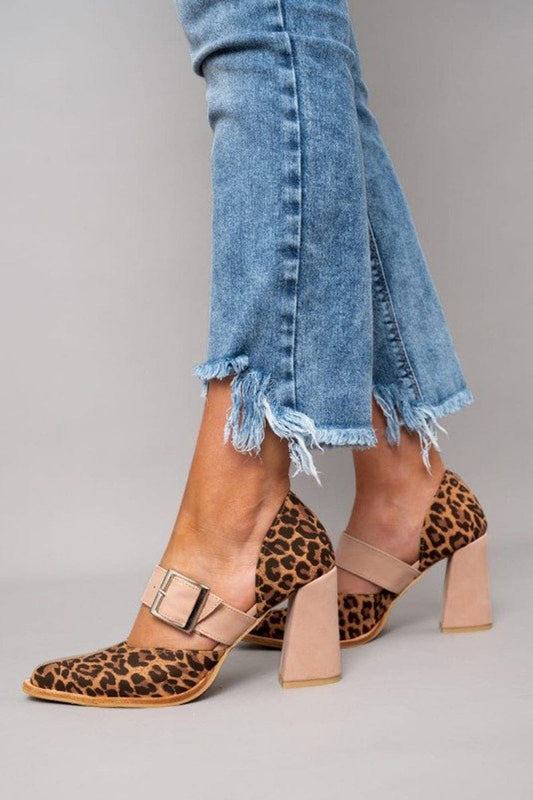Jade Leopard Suede Heels