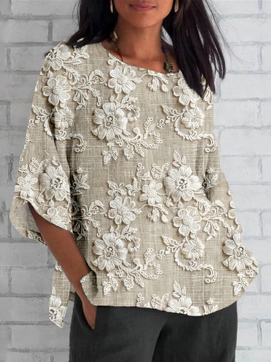 Abigail™ Vintage Printed Top
