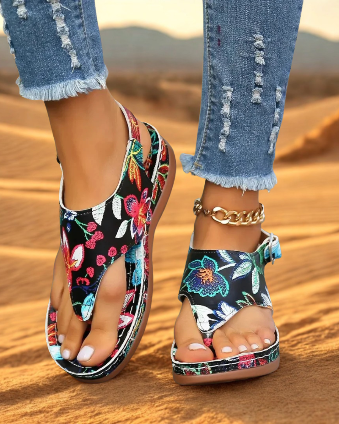 Rose Orthopedic Comfort Sandals