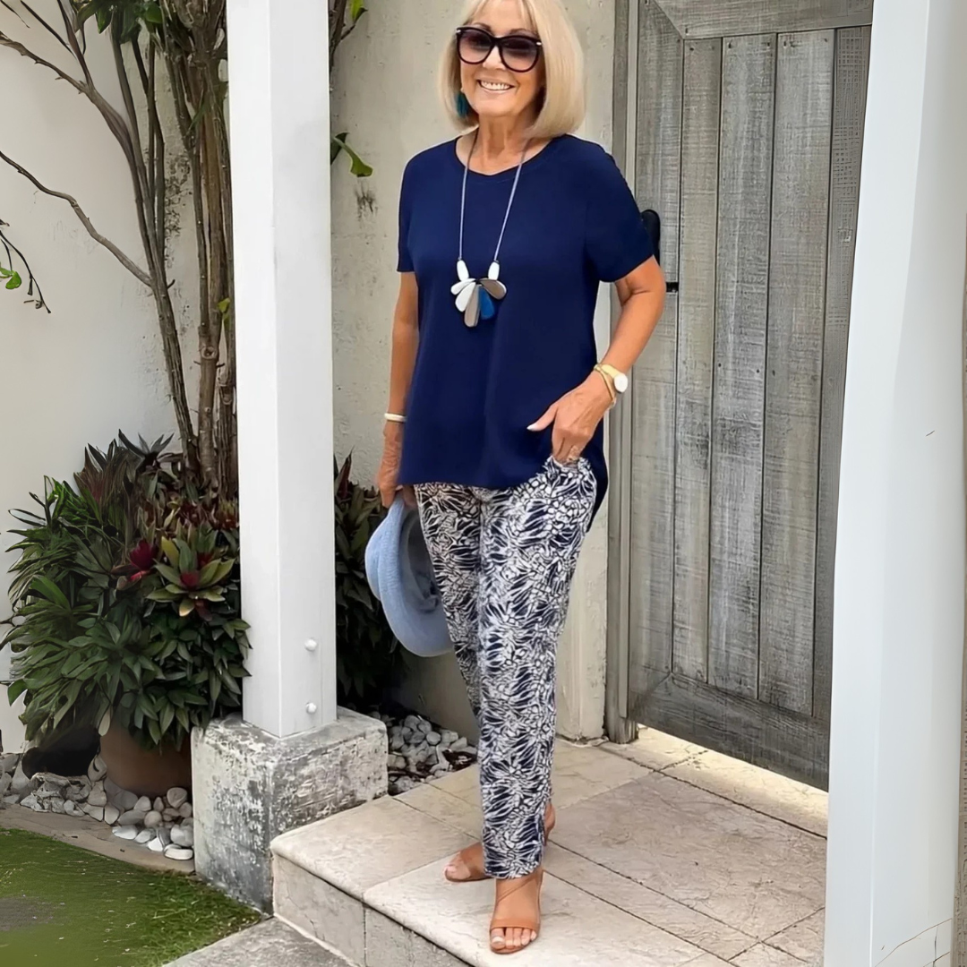 Hella Cotton-Blend Two-Piece Set – Effortless Polish, All-Day Comfort