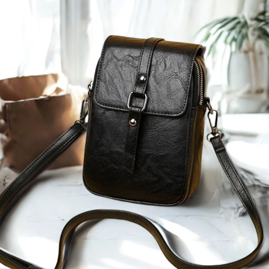 Berry- Soft Leather Shoulder Bag