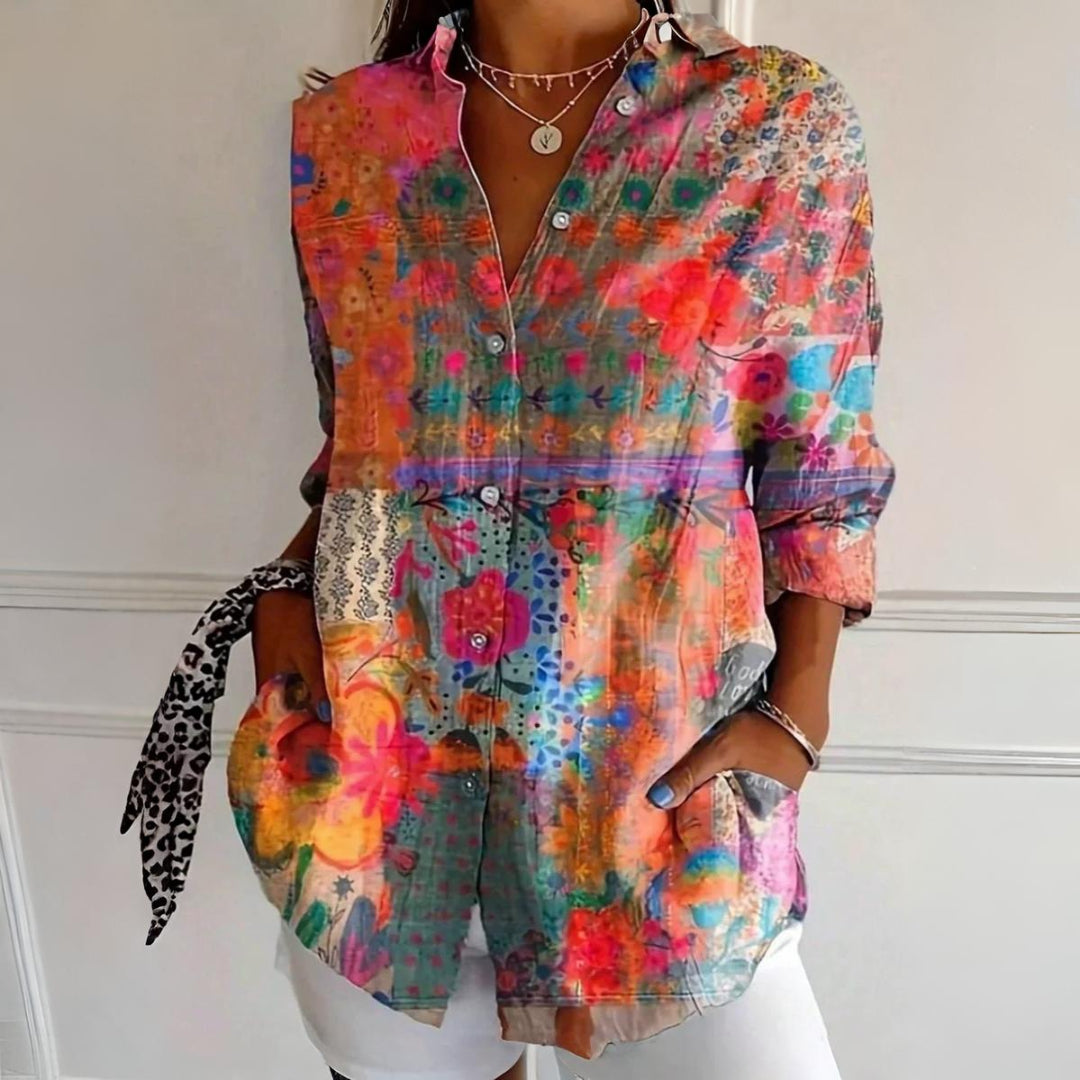 Arleth™ Colorful Pattern Blouse