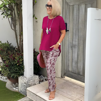 Hella Cotton-Blend Two-Piece Set – Effortless Polish, All-Day Comfort