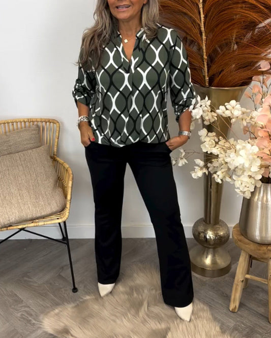 Reya™ Blouse with Graphic Print