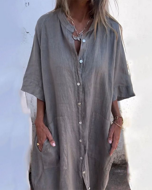 Keira Boho Shirt Dress
