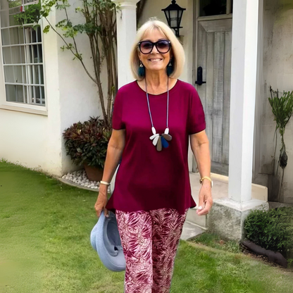 Hella Cotton-Blend Two-Piece Set – Effortless Polish, All-Day Comfort