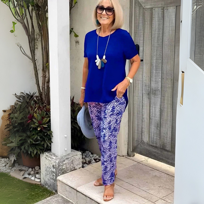 Hella Cotton-Blend Two-Piece Set – Effortless Polish, All-Day Comfort