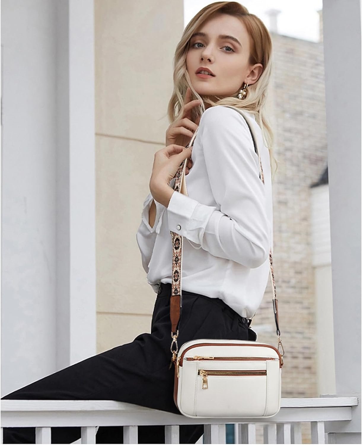 Louisa Refined Leather Shoulder Bag