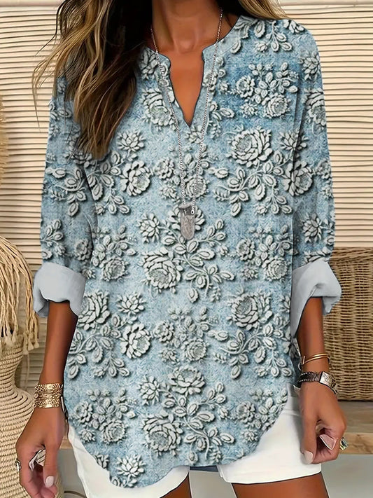 Aria™ Petal Mist Printed Blouse