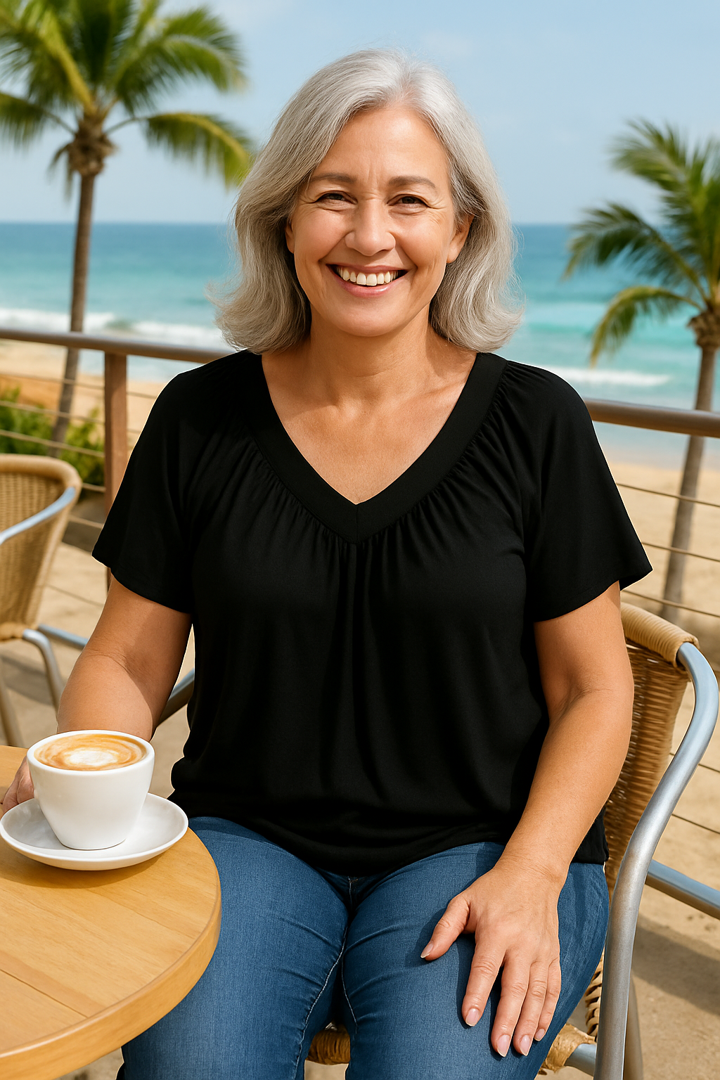 Marisol  Luxe Comfort Top – Flattering Ease for Every Day