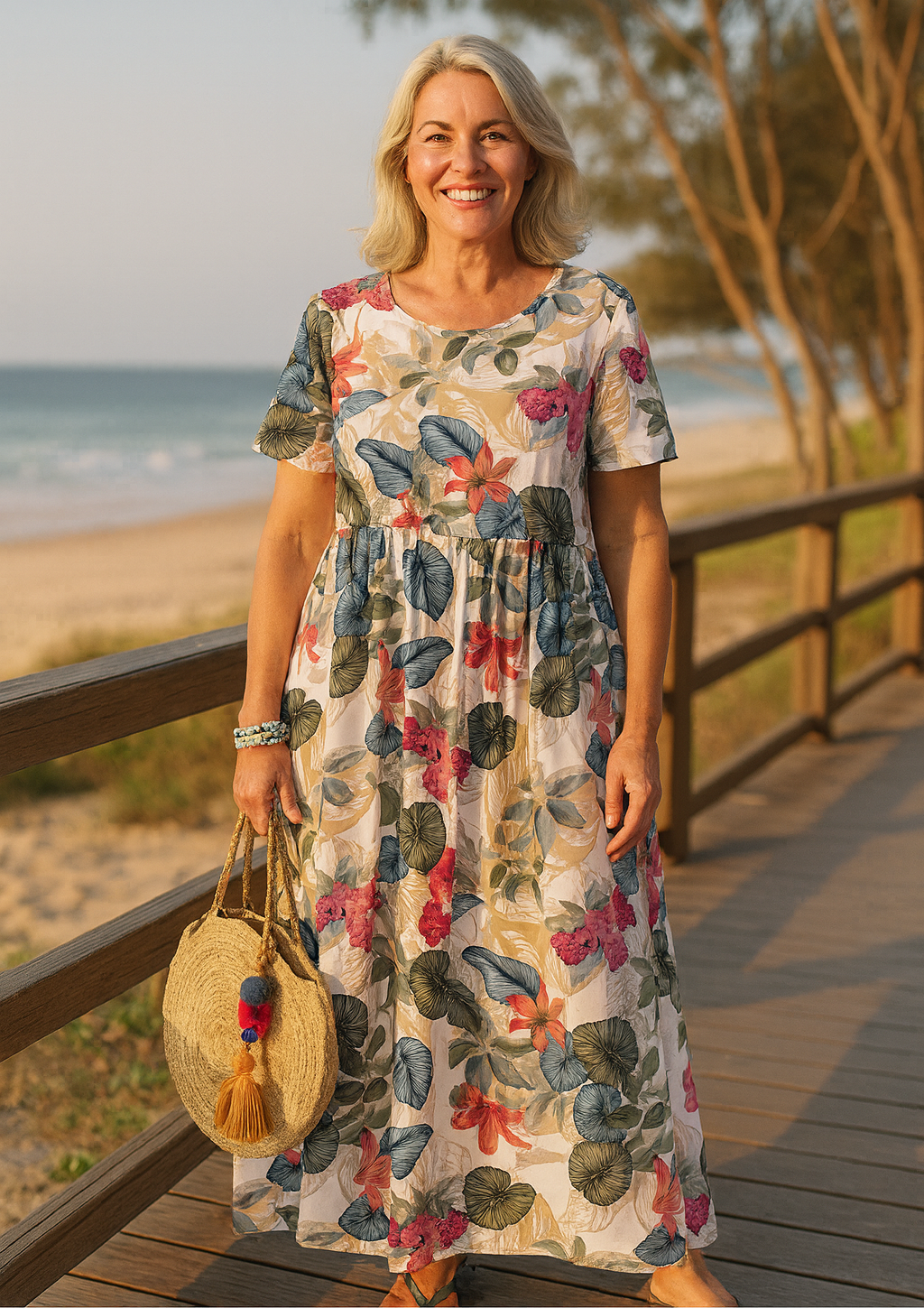 Malia Breezy Floral Maxi Dress