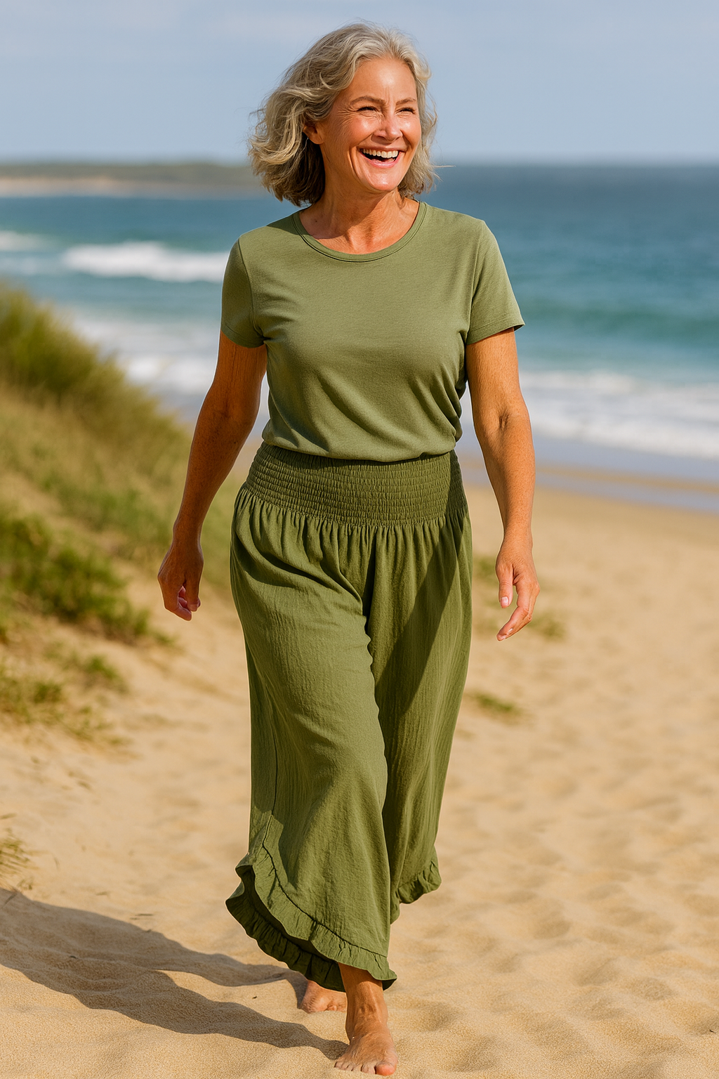 Bobbie Cotton-Linen Ease Pants