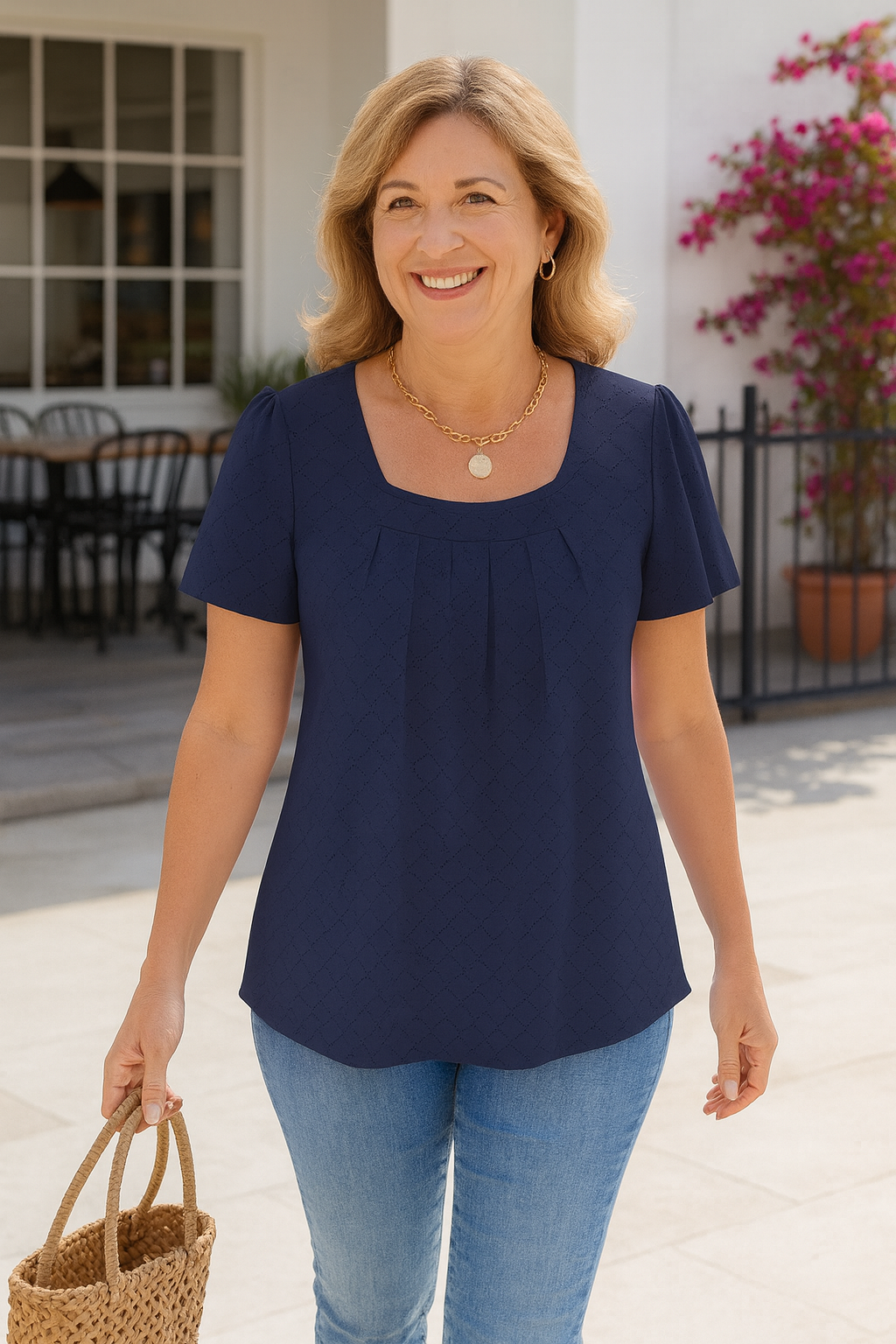 Corine luxe Pleated Comfort Top – Everyday Confidence