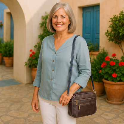 Louisa Refined Leather Shoulder Bag