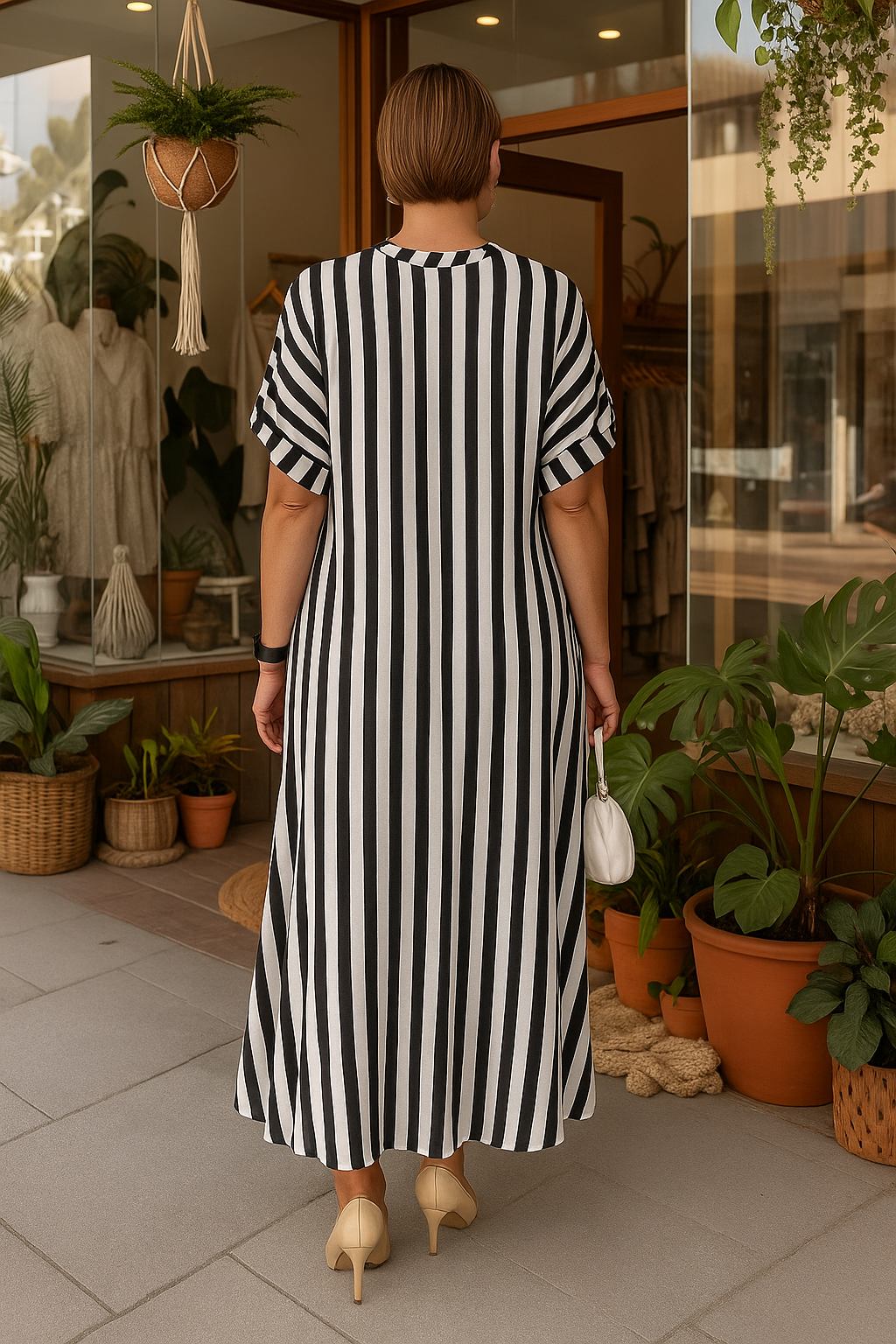Amelie – Striped maxi dress