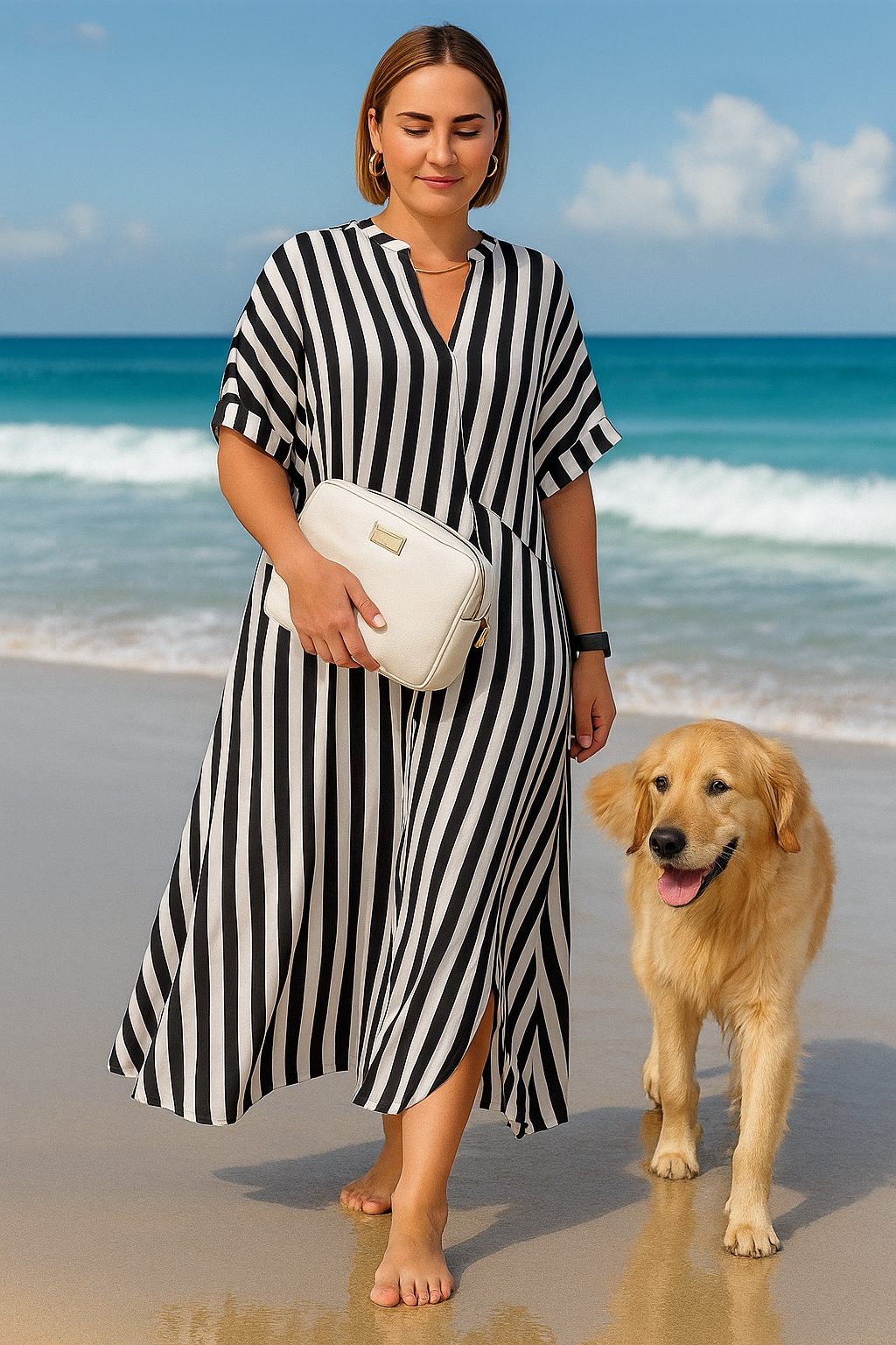 Amelie – Striped maxi dress