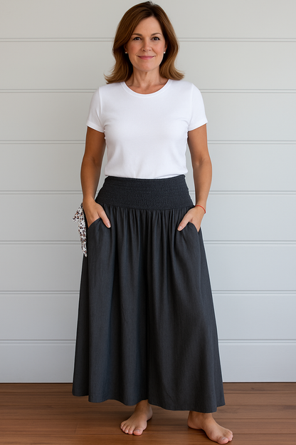 Ruth Wide-Leg Comfort Trousers