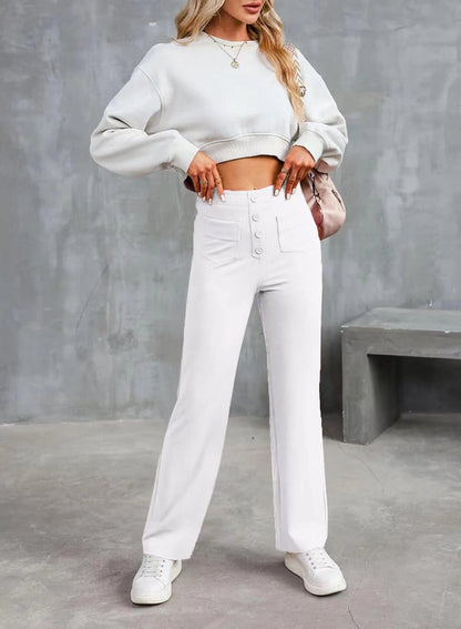Susan High-Waist Stretch & No-Pill Trouser – Timeless Confidence