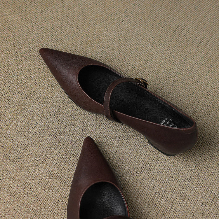 Ella Genuine Leather High Heels