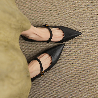 Ella Genuine Leather High Heels