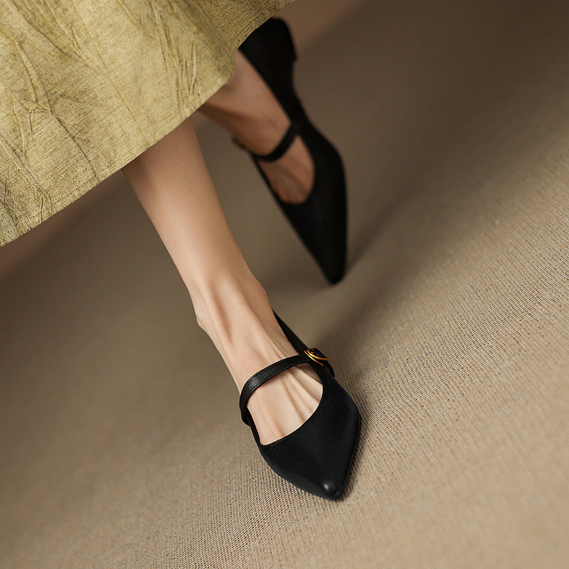 Ella Genuine Leather High Heels