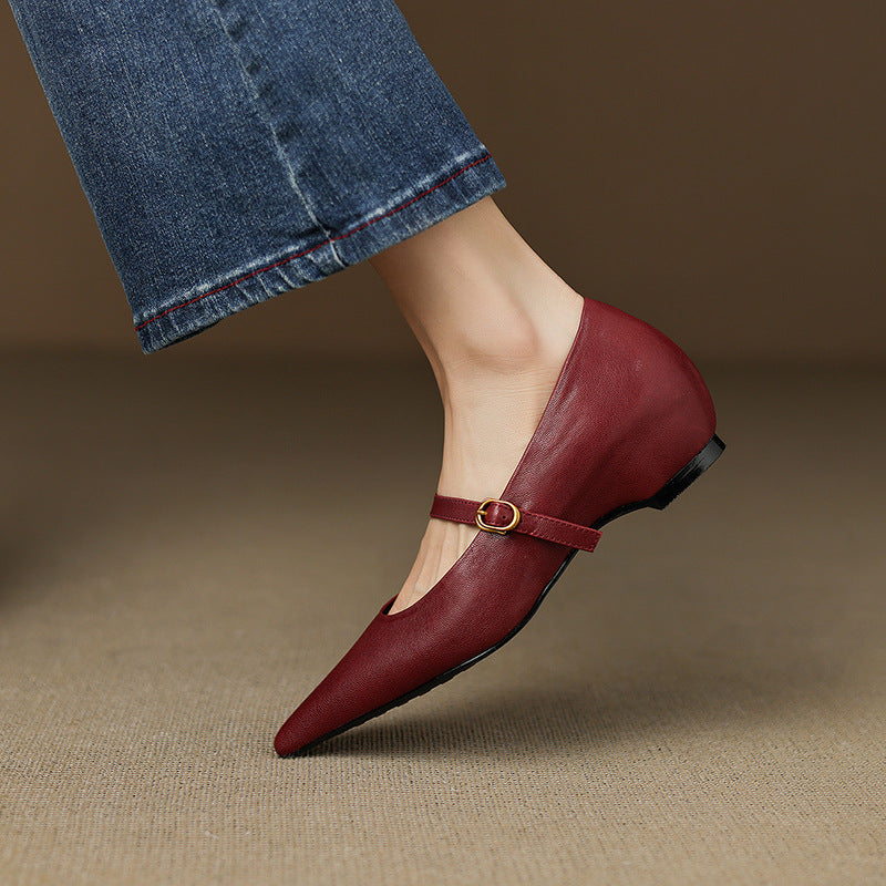 Ella Genuine Leather High Heels