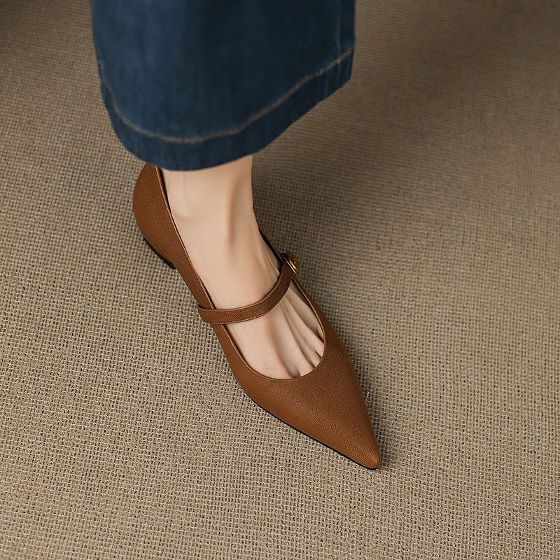 Ella Genuine Leather High Heels