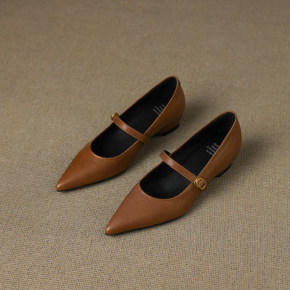 Ella Genuine Leather High Heels