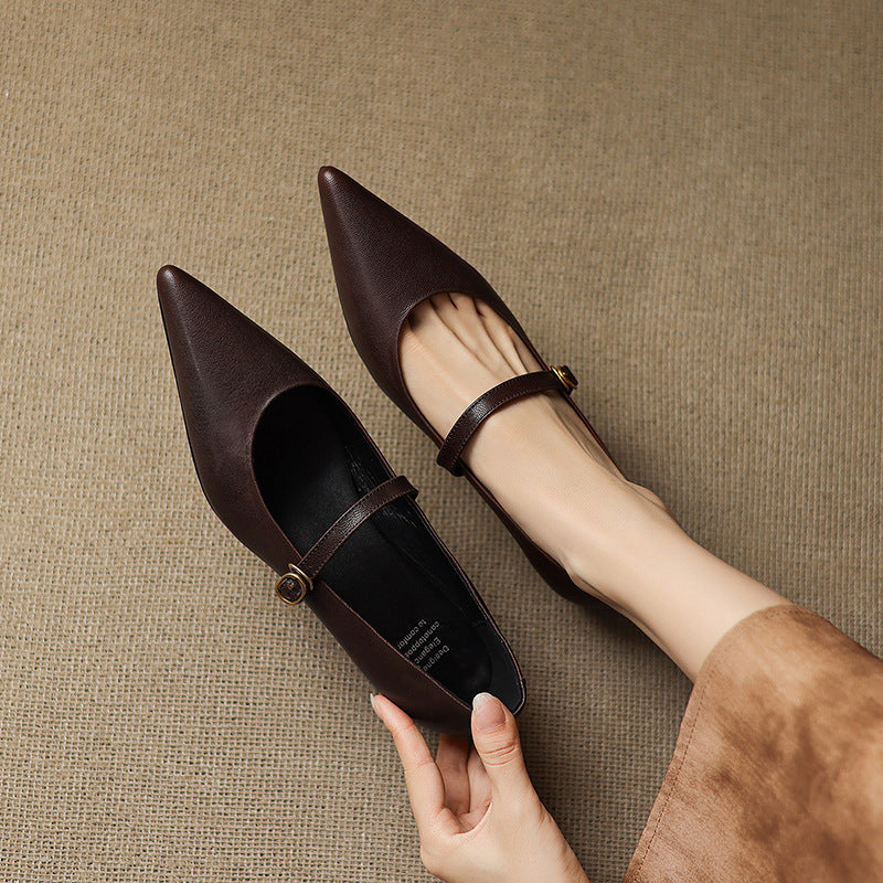 Ella Genuine Leather High Heels