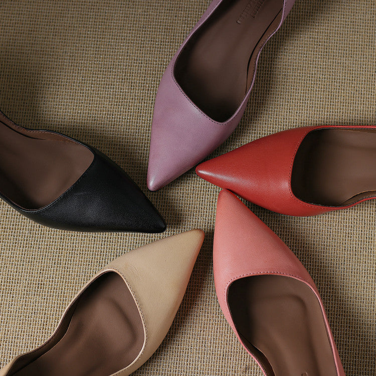 Vivian Genuine Leather Heels
