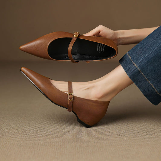 Ella Genuine Leather High Heels