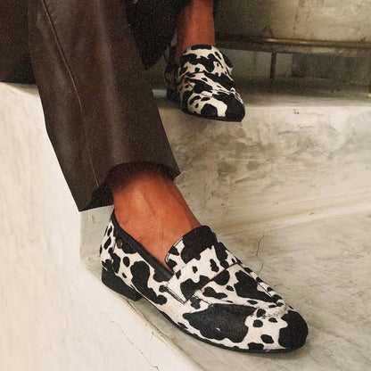 Bree  Elegant Animal Print Loafers