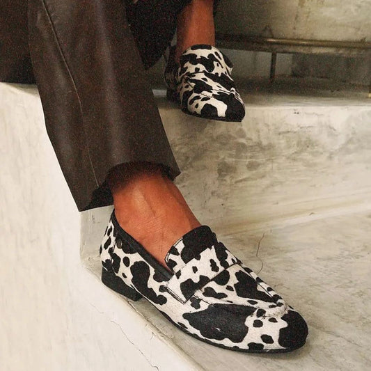 Bree  Elegant Animal Print Loafers