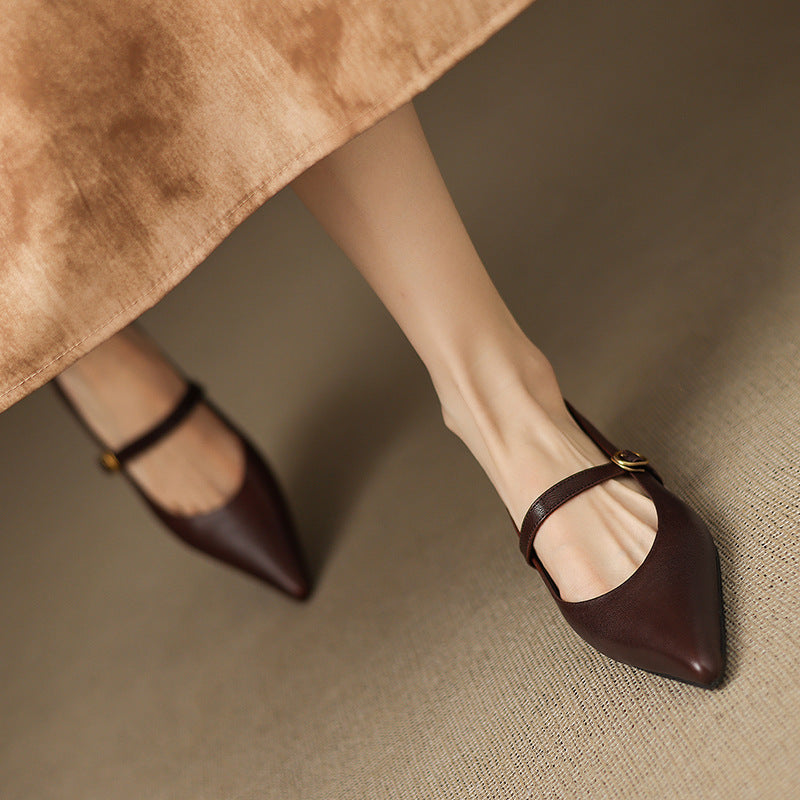 Ella Genuine Leather High Heels