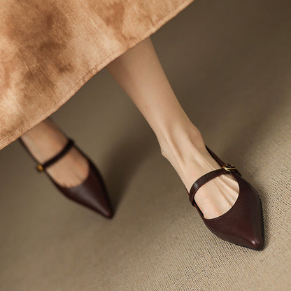 Ella Genuine Leather High Heels