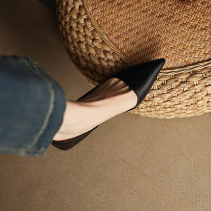 Vivian Genuine Leather Heels