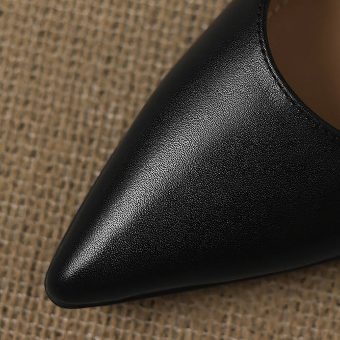 Elaine Genuine Leather Heels