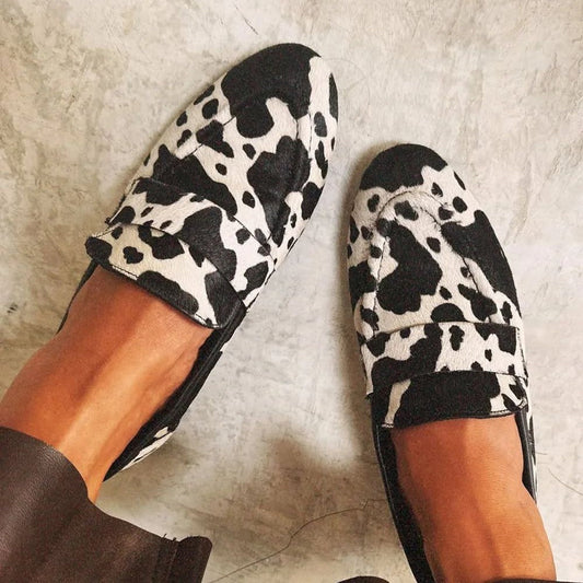Bree  Elegant Animal Print Loafers