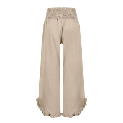 Bobbie Cotton-Linen Ease Pants