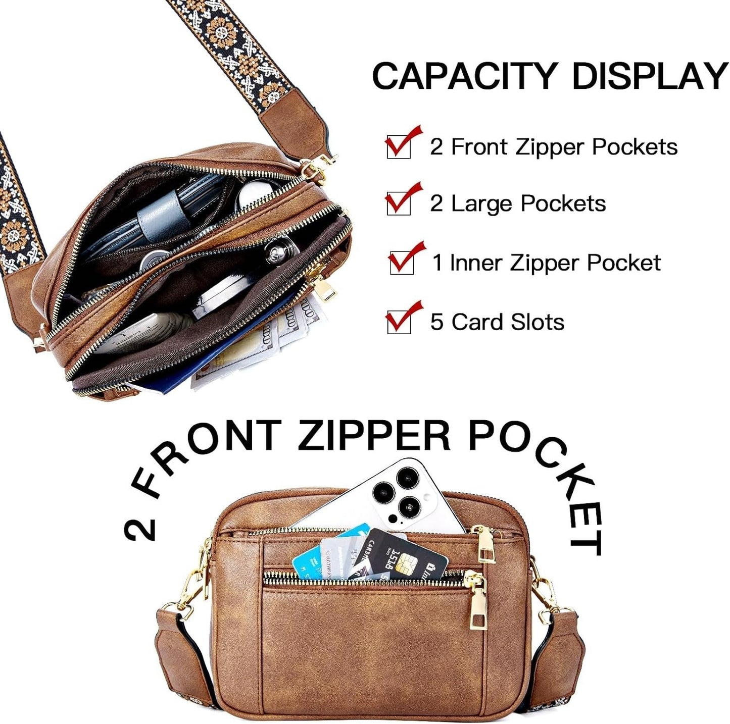 Louisa Refined Leather Shoulder Bag