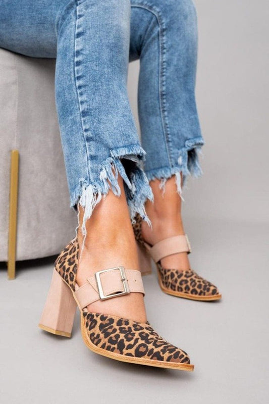 Jade Leopard Suede Heels