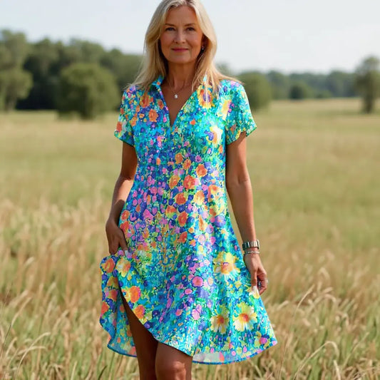 Elara Summer Blossom Dress