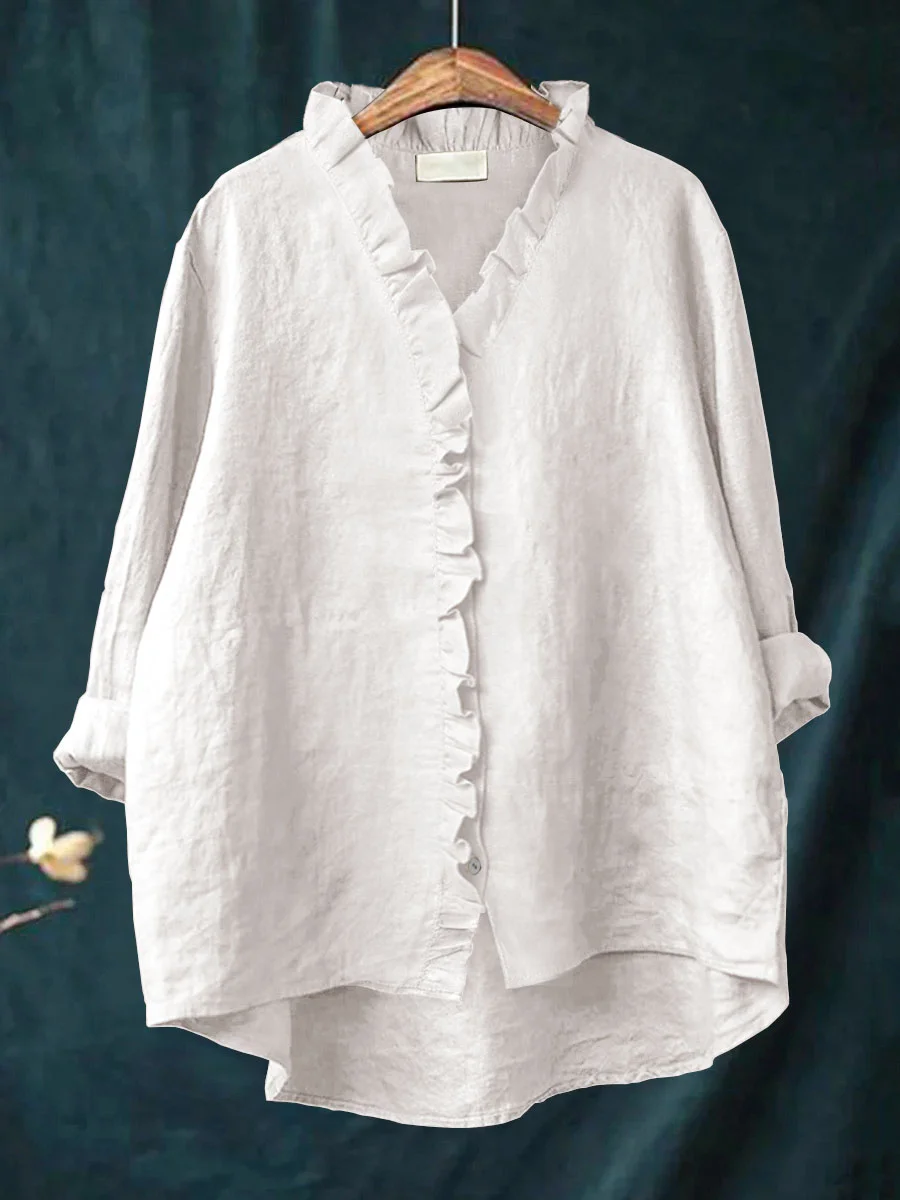 Mari Soft Ruffle Blouse for Real Comfort