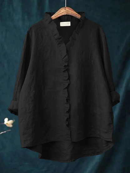Mari Soft Ruffle Blouse for Real Comfort