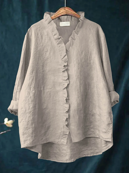 Mari Soft Ruffle Blouse for Real Comfort